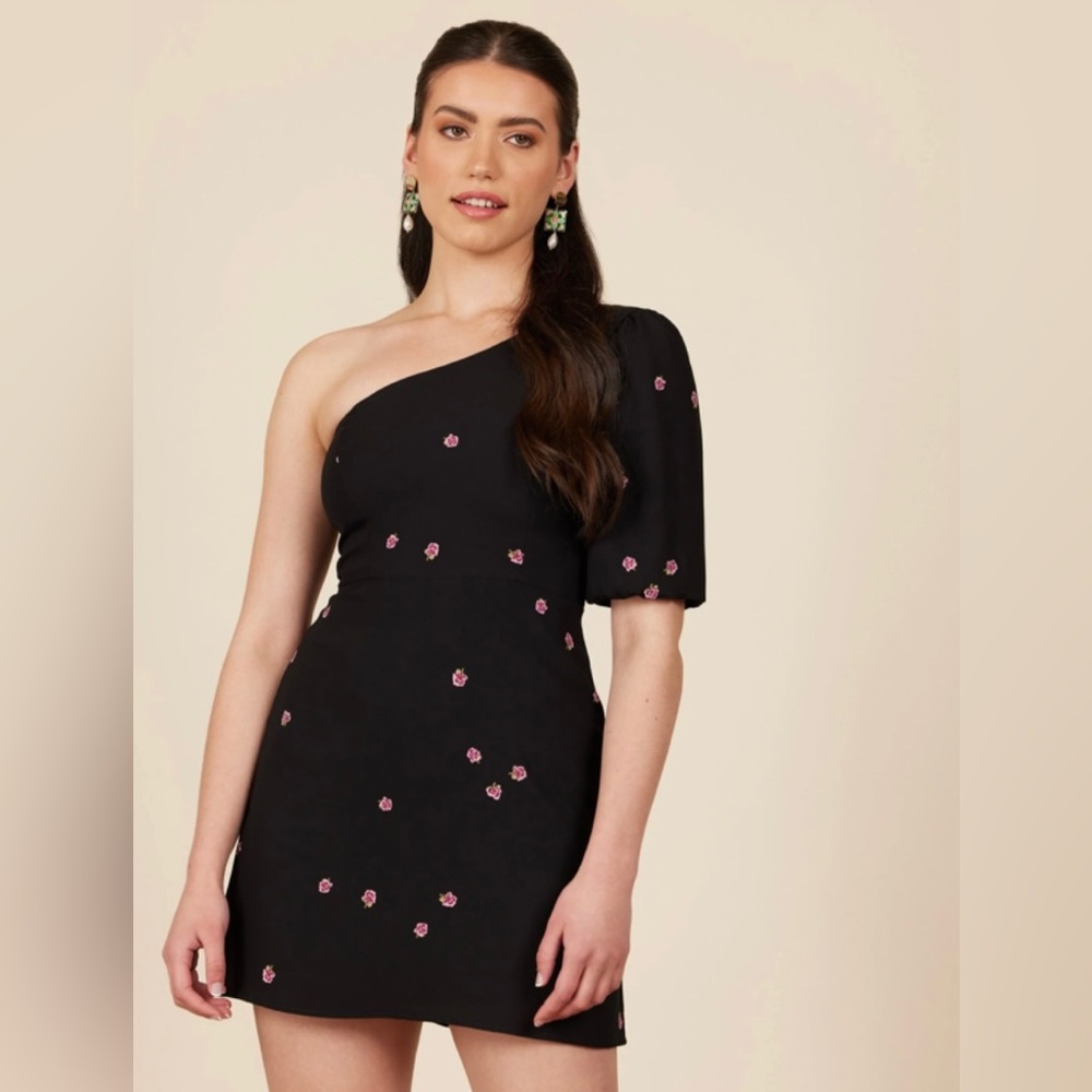 DRESS. One shoulder mini dress. NWT